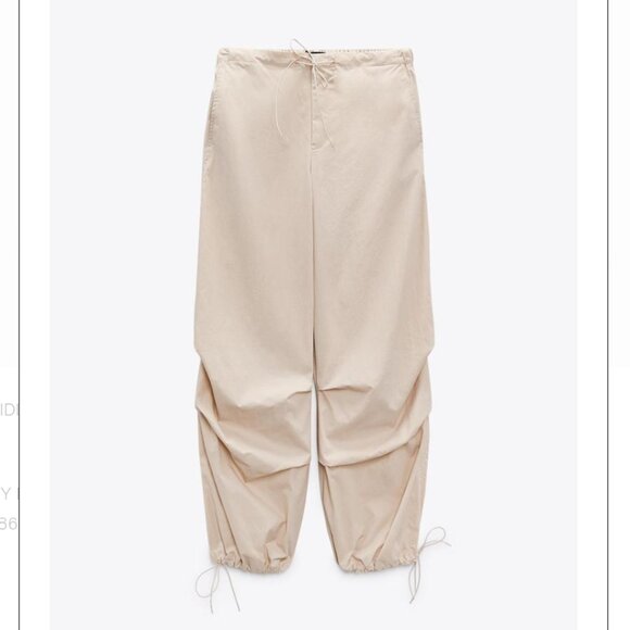 Zara Parachute Pant, Colour sand, medium - Picture 1 of 3